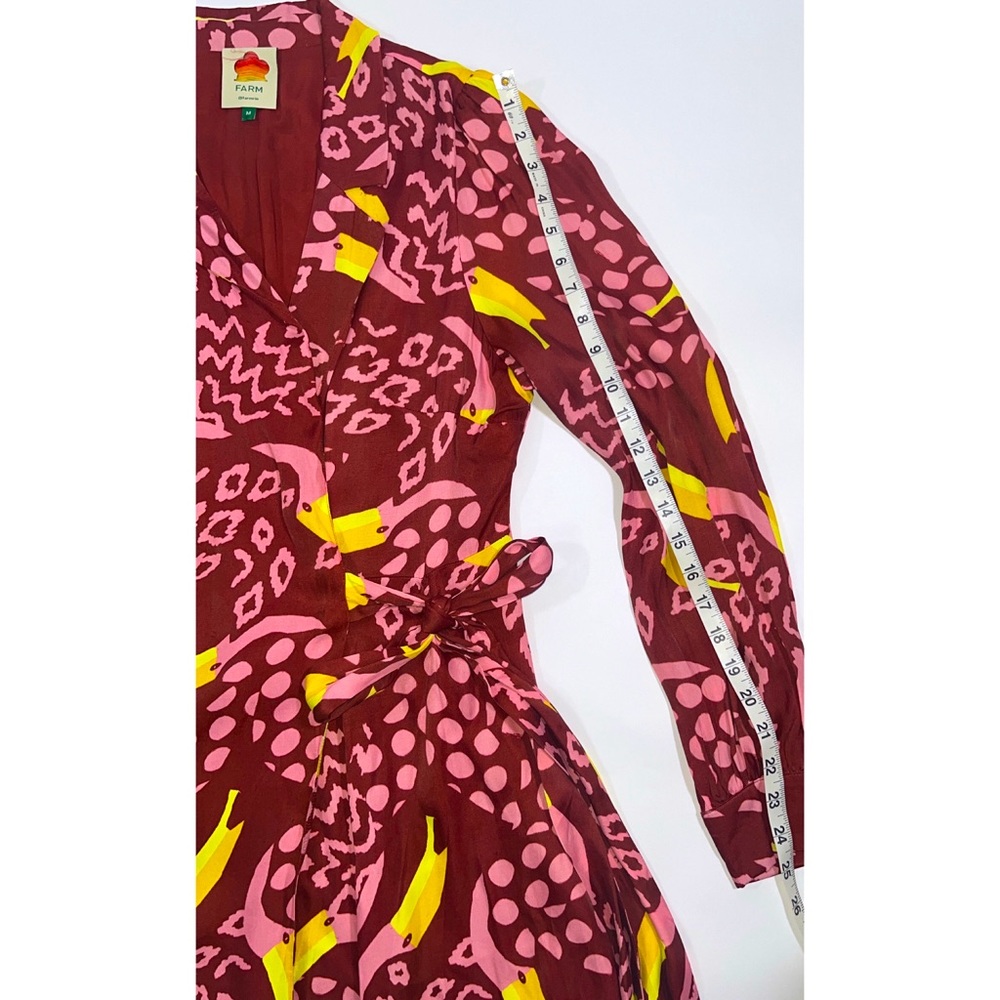 FARM Rio Red and Yellow Patterned Dress - Picture 4 of 8